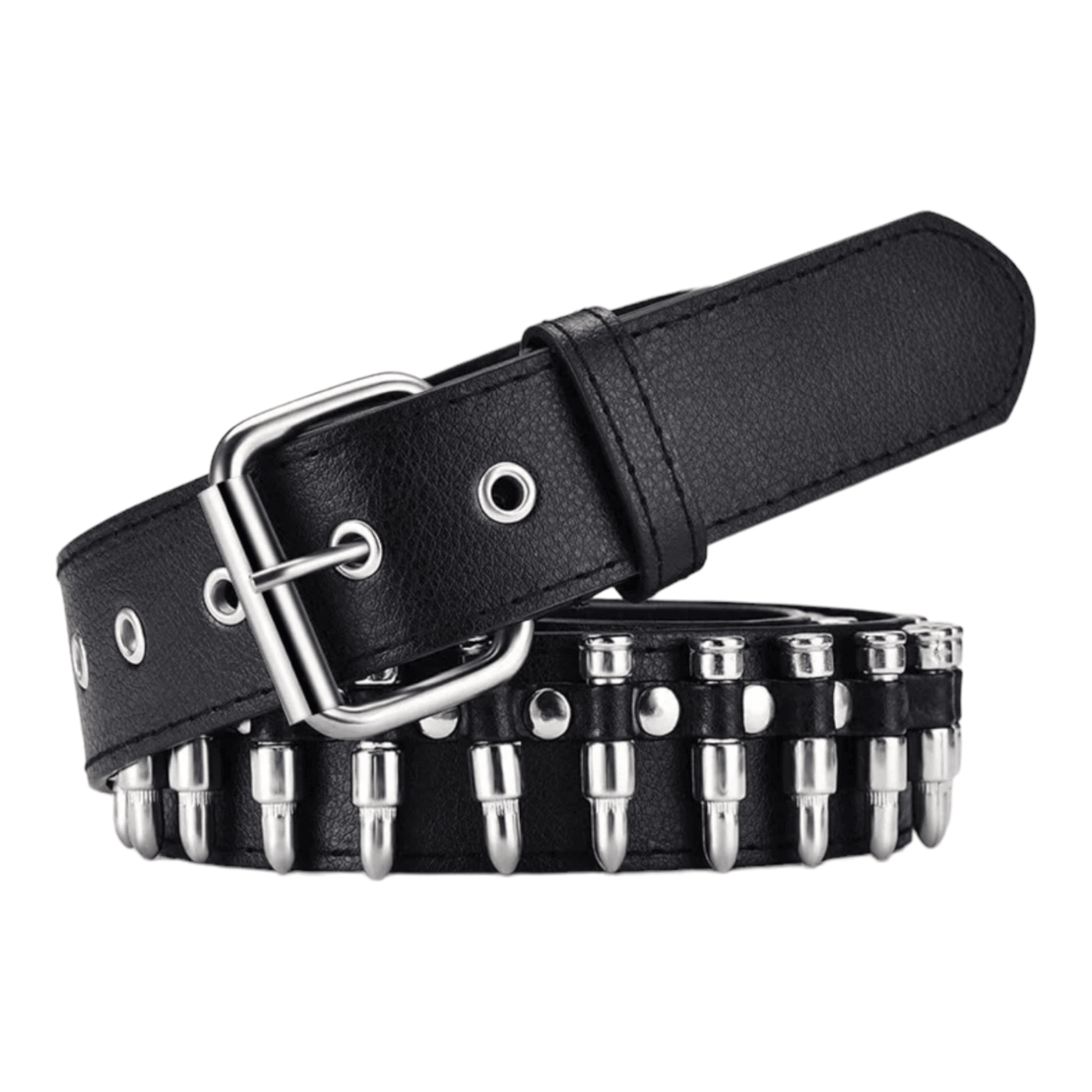 BLACK LEATHER BELT - THEMASTER