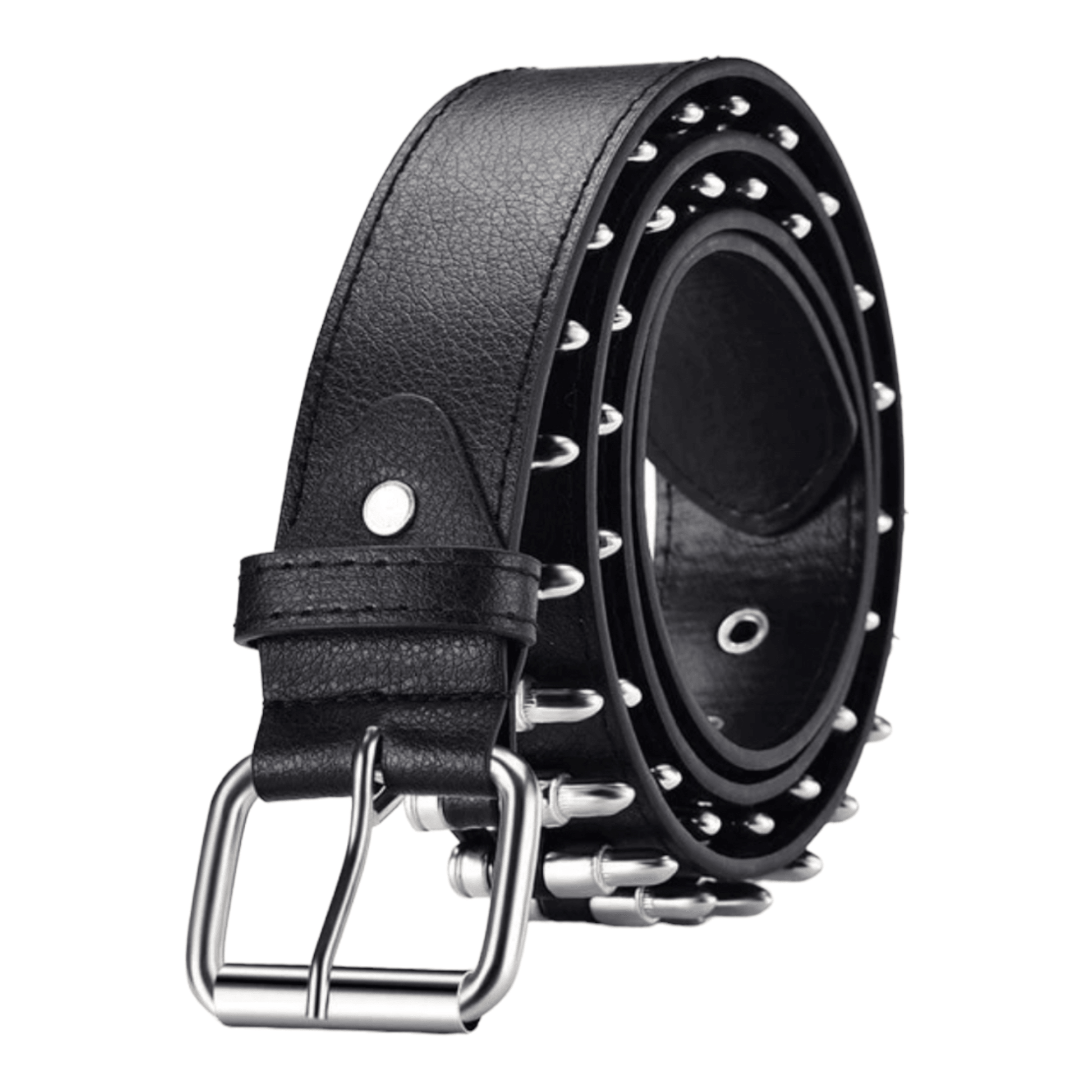 BLACK LEATHER BELT - THEMASTER