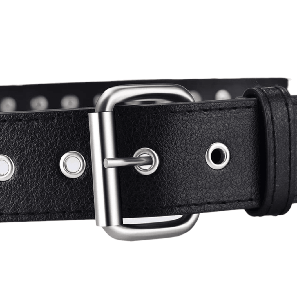 BLACK LEATHER BELT - THEMASTER
