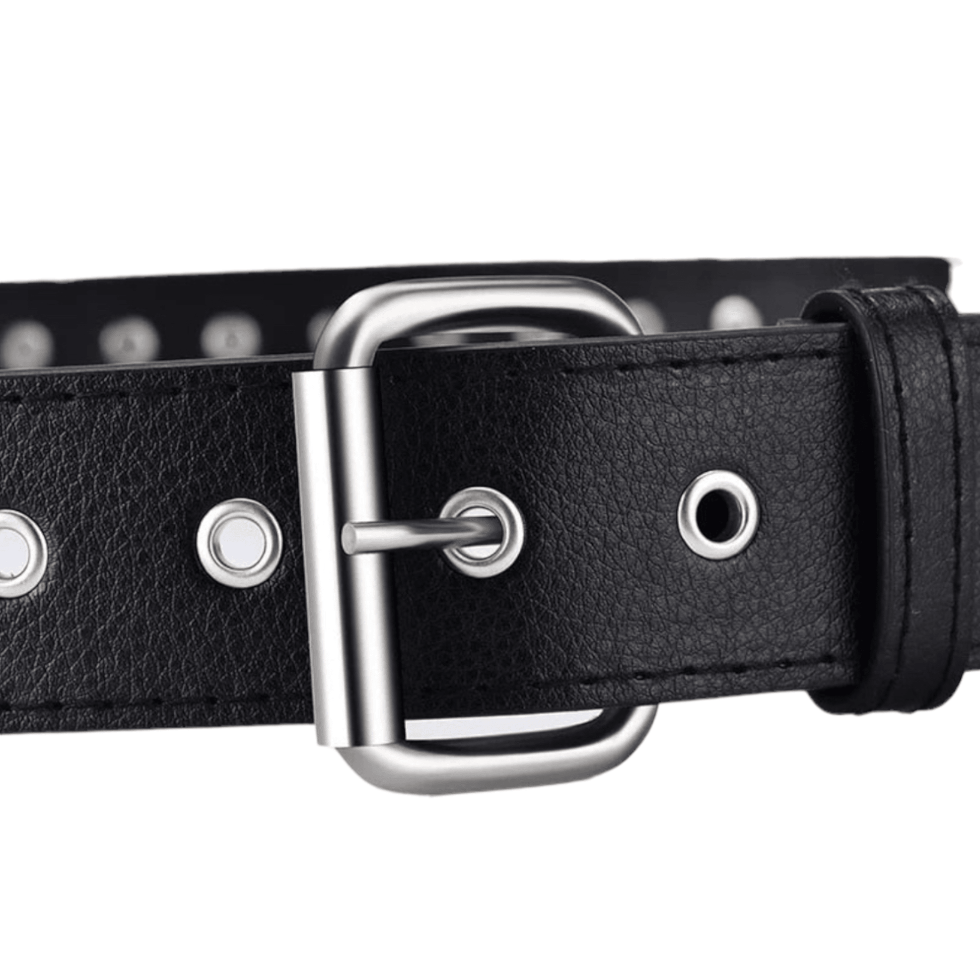 BLACK LEATHER BELT - THEMASTER