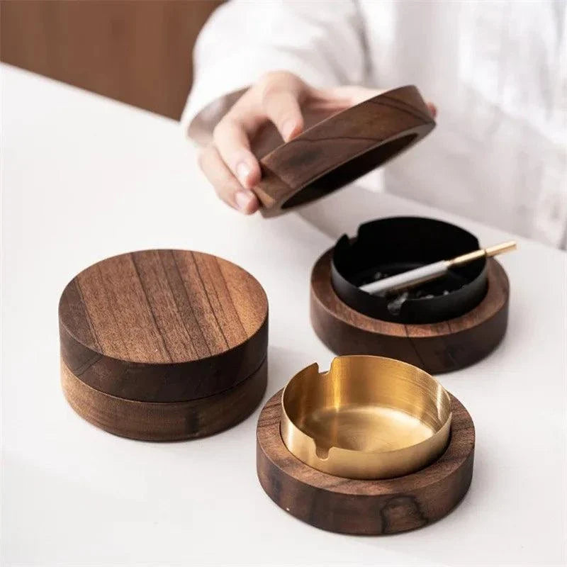 SILVER WOOD ASHTRAY - THEMASTER