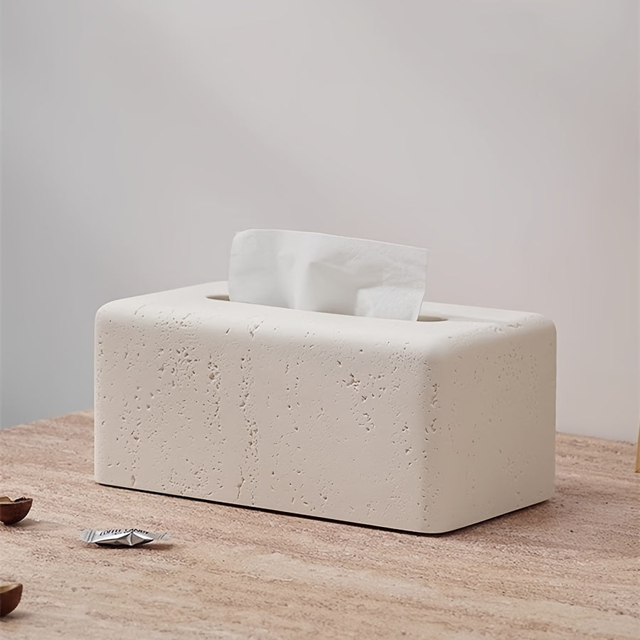 WHITE STONE TISSUE BOX - THEMASTER